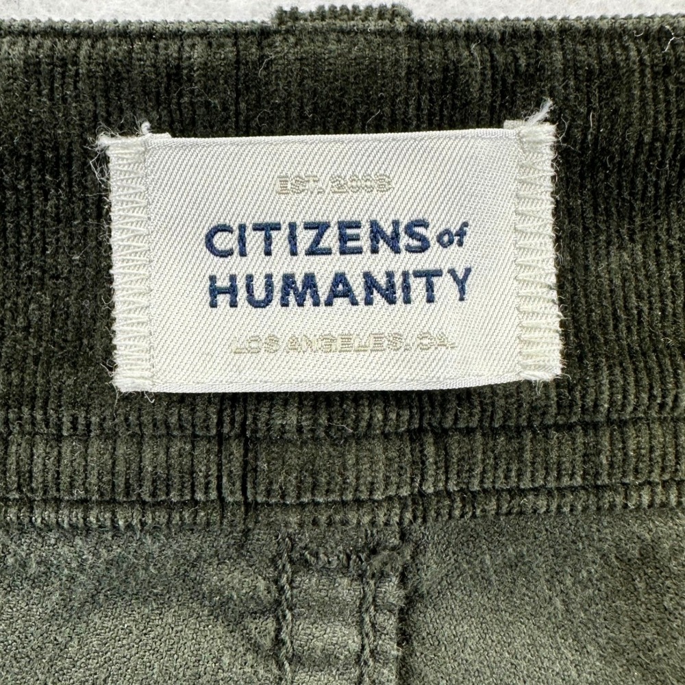 Citizens of Humanity Hunter Green Corduroy Utility Joggers Pants Size 28 Fall - Picture 6 of 15